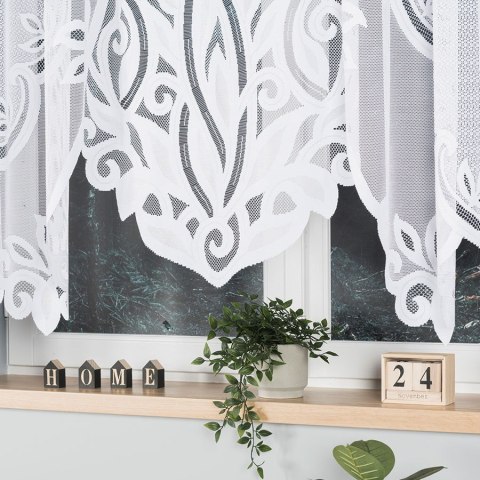 Firanka gotowa żakardowa POLA 160x500 cm kolor biały Firanka gotowa żakardowa POLA 160x500 cm kolor biały