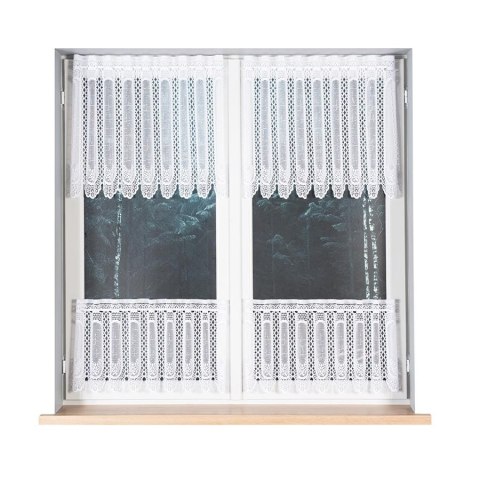 Zazdrostka żakardowa 004759 wysokość 60 cm kolor biały Zazdrostka żakardowa 004759 wysokość 60 cm kolor biały