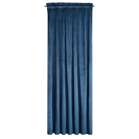 Zasłona gotowa na taśmie ROSA 140x270 cm kolor granatowy Zasłona gotowa na taśmie ROSA 140x270 cm kolor granatowy