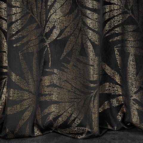 Zasłona gotowa ELENA 140x250 cm kolor czarny