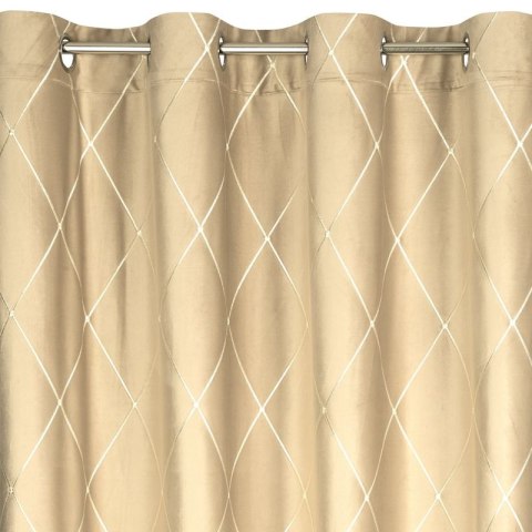 Zasłona gotowa PIERRE CARDIN MARGO 140x250 cm kolor beżowy