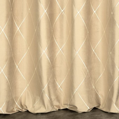 Zasłona gotowa PIERRE CARDIN MARGO 140x250 cm kolor beżowy
