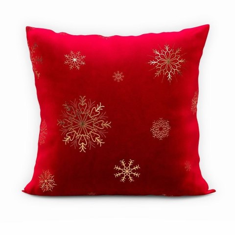ŚNIEŻKI Poszewka dekoracyjna VELVET, 45x45cm, kolor 043 czerwony ze złotym zdobieniem; PBN001/POP/043 TBN001/POP/043/045045/1 ŚNIEŻKI Poszewka dekoracyjna VELVET, 45x45cm, kolor 043 czerwony ze złotym zdobieniem; PBN001/POP/043 TBN001/POP/043/045045/1