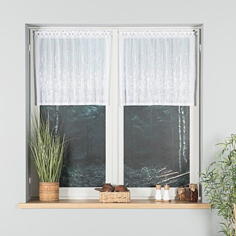 Zazdrostka żakardowa, wysokość 60cm, kolor 001 biały 043233/000/001/000060/1 Zazdrostka żakardowa, wysokość 60cm, kolor 001 biały 043233/000/001/000060/1