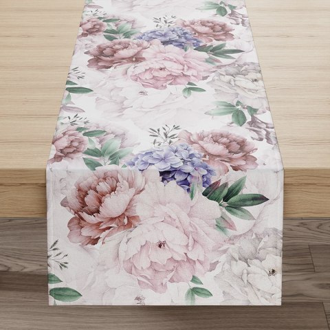 PEONI Bieżnik wodoodporny VELVET, 40x160cm, kolor 001 różowy TD0006/KSP/L01/040160/1 PEONI Bieżnik wodoodporny VELVET, 40x160cm, kolor 001 różowy TD0006/KSP/L01/040160/1
