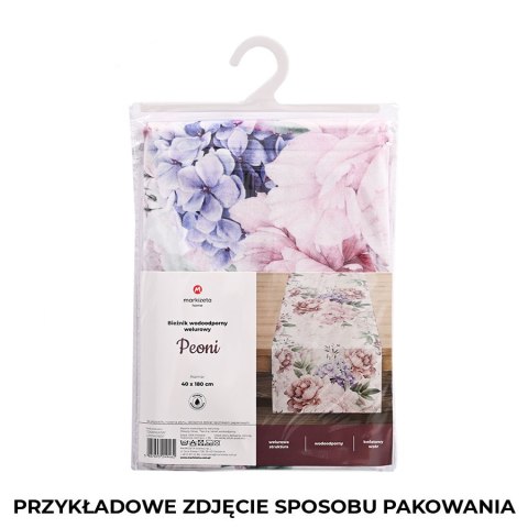 PEONI Obrus wodoodporny VELVET, 110x160cm, kolor 001 różowy TD0006/KSP/L01/110160/1 PEONI Obrus wodoodporny VELVET, 110x160cm, kolor 001 różowy TD0006/KSP/L01/110160/1