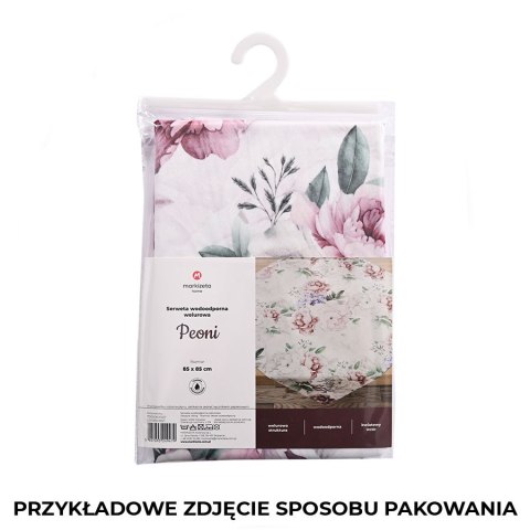 PEONI Serweta wodoodporna VELVET, 85x85cm, kolor 001 różowy TD0006/KSP/L01/085085/1 PEONI Serweta wodoodporna VELVET, 85x85cm, kolor 001 różowy TD0006/KSP/L01/085085/1