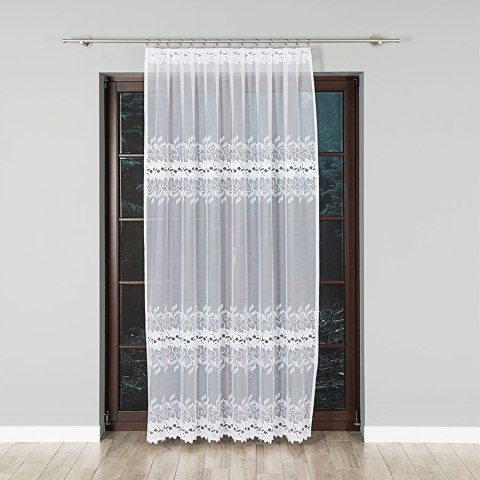 Firanka gotowa żakardowa BASTIA 250x200 cm kolor biały Firanka gotowa żakardowa BASTIA 250x200 cm kolor biały