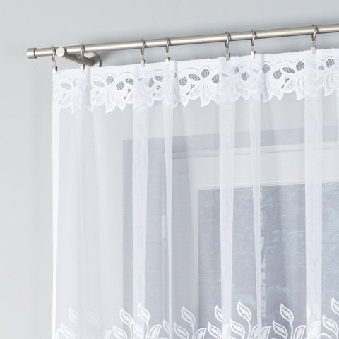 Firanka gotowa żakardowa BASTIA 250x200 cm kolor biały Firanka gotowa żakardowa BASTIA 250x200 cm kolor biały