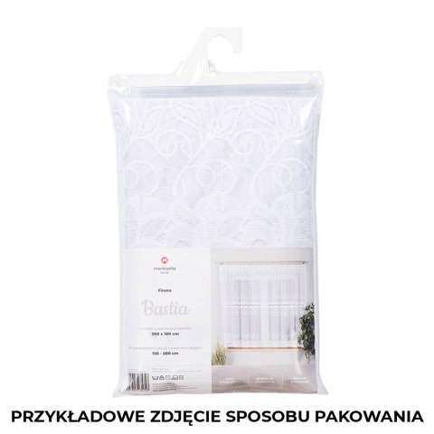 Firanka gotowa żakardowa BASTIA 250x200 cm kolor biały Firanka gotowa żakardowa BASTIA 250x200 cm kolor biały