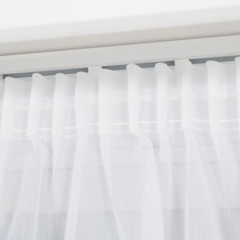 Firanka haftowana 112715 wysokość 280 cm kolor biały