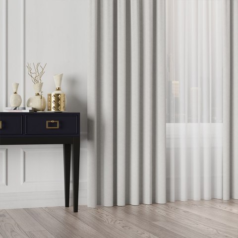 Tkanina dekoracyjna IBIZA wysokość 300 cm kolor pastelowy szary Tkanina dekoracyjna IBIZA wysokość 300 cm kolor pastelowy szary