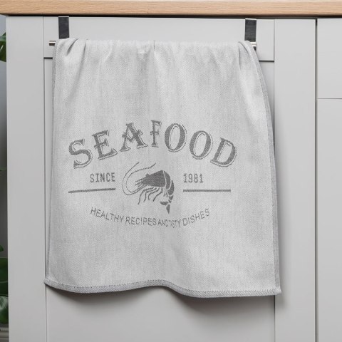 Ścierka kuchenna SEAFOOD 50x70 cm kolor szary Ścierka kuchenna SEAFOOD 50x70 cm kolor szary
