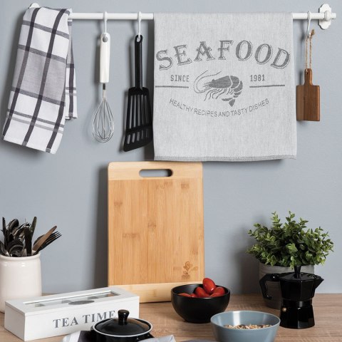 Ścierka kuchenna SEAFOOD 50x70 cm kolor szary Ścierka kuchenna SEAFOOD 50x70 cm kolor szary