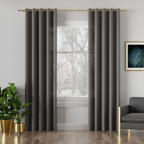 MILAN Tkanina dekoracyjna, wysokość 320cm, kolor 417 ciemny szary 019675/TDP/417/000320/1