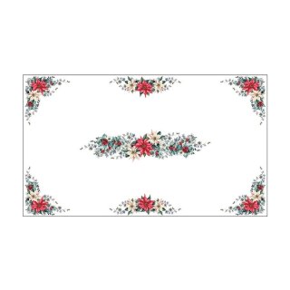 GWIAZDA BETLEJEMSKA Obrus wodoodporny, 140x240cm, kolor 001 czerwono-zielony PBN010/KSP/C01/140240/1