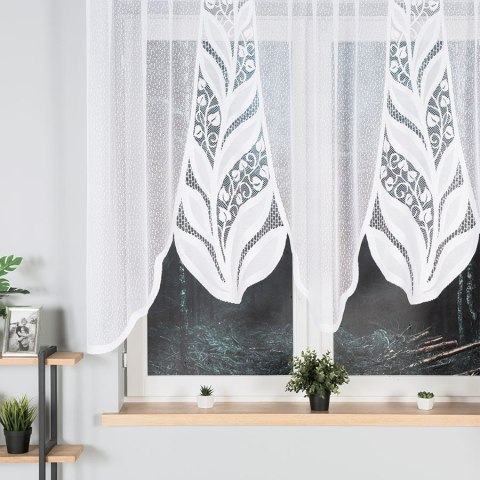 Firanka gotowa żakardowa MELANIA 140x250 cm kolor biały Firanka gotowa żakardowa MELANIA 140x250 cm kolor biały