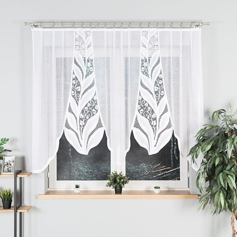Firanka gotowa żakardowa MELANIA 140x250 cm kolor biały Firanka gotowa żakardowa MELANIA 140x250 cm kolor biały