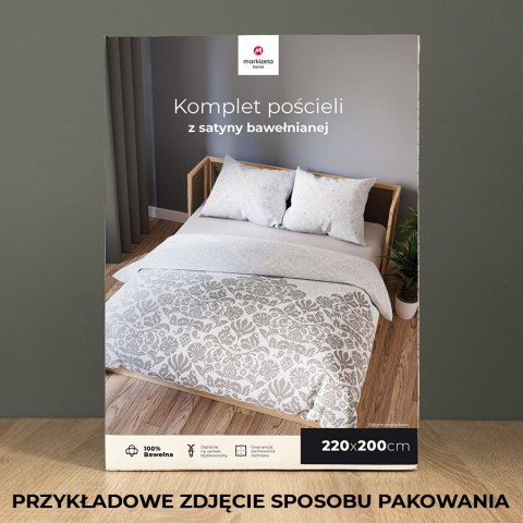 ORIENTO Komplet pościeli z satyny bawełnianej 160x200cm 100029/SAT/000/160200/1