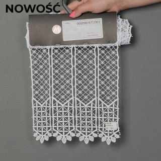 Zazdrostka gipiurowa panelowa 006090 wysokość 30 cm kolor biały