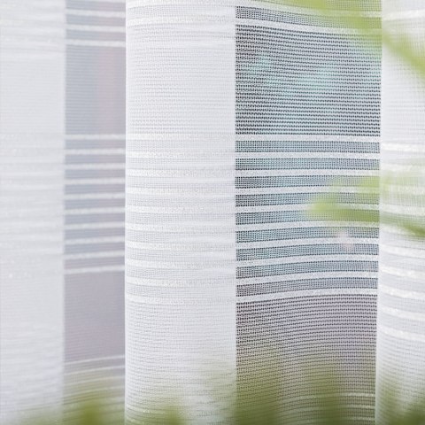 Firanka żakardowa ze wzorem pasowym z ołowianką, wysokość 250cm, kolor 003 biały ze srebrnym lurexem 000314/OLO/003/000250/1 Firanka żakardowa ze wzorem pasowym z ołowianką, wysokość 250cm, kolor 003 biały ze srebrnym lurexem 000314/OLO/003/000250/1