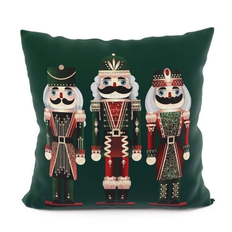 DZIADEK DO ORZECHÓW Poszewka dekoracyjna VELVET, 40x40cm, kolor 001 zielony PBN014/POP/001/040040/1 DZIADEK DO ORZECHÓW Poszewka dekoracyjna VELVET, 40x40cm, kolor 001 zielony PBN014/POP/001/040040/1