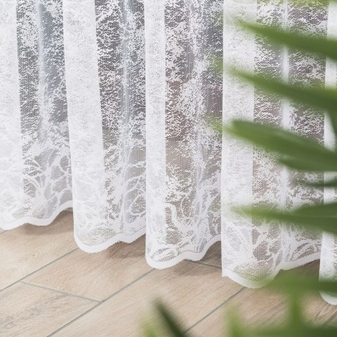 Firanka żakardowa ze wzorem po całości, wysokość 250cm, kolor 001 biały 059029/000/001/000250/1 Firanka żakardowa ze wzorem po całości, wysokość 250cm, kolor 001 biały 059029/000/001/000250/1