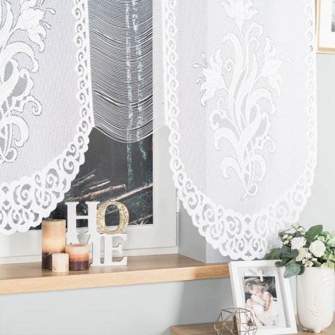 OTYLIA Firanka żakardowa odpasowana, szerokość 200 x wysokość 160cm, kolor 001 biały 018866/FOL/001/000160/1 OTYLIA Firanka żakardowa odpasowana, szerokość 200 x wysokość 160cm, kolor 001 biały 018866/FOL/001/000160/1