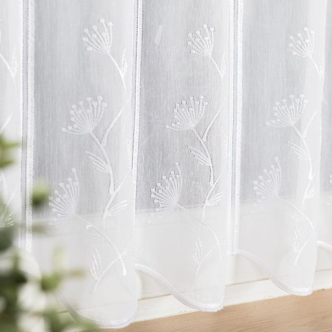 Zazdrostka haftowana panelowa na batyście, wysokość 60cm, kolor 001 biały 044224/420/001/000060/1 Zazdrostka haftowana panelowa na batyście, wysokość 60cm, kolor 001 biały 044224/420/001/000060/1