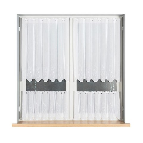 Zazdrostka haftowana panelowa na batyście, wysokość 90cm, kolor 001 biały 044224/420/001/000090/1 Zazdrostka haftowana panelowa na batyście, wysokość 90cm, kolor 001 biały 044224/420/001/000090/1