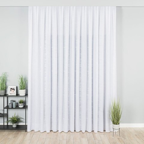 Firanka fantazyjna ze wzorem po całości z ołowianką, wysokość 300cm, kolor 002 biały z szarym 340007/OLO/002/000300/1 Firanka fantazyjna ze wzorem po całości z ołowianką, wysokość 300cm, kolor 002 biały z szarym 340007/OLO/002/000300/1