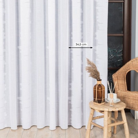 Firanka fantazyjna ze wzorem po całości z ołowianką, wysokość 300cm, kolor 002 biały z szarym 340007/OLO/002/000300/1 Firanka fantazyjna ze wzorem po całości z ołowianką, wysokość 300cm, kolor 002 biały z szarym 340007/OLO/002/000300/1