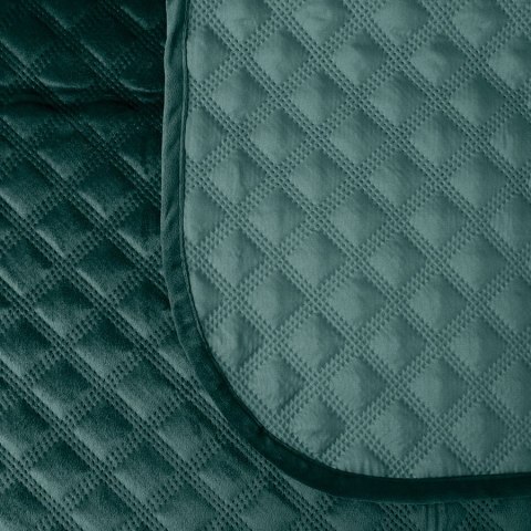 VELVI Narzuta dekoracyjna, rozmiar 170x210cm, kolor 008 ciemny turkusowy; petrol VELVI0/NAP/008/170210/1