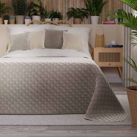 VELVI Narzuta dekoracyjna, rozmiar 170x210cm, kolor 017 szaro-beżowy VELVI0/NAP/017/170210/1 VELVI Narzuta dekoracyjna, rozmiar 170x210cm, kolor 017 szaro-beżowy VELVI0/NAP/017/170210/1