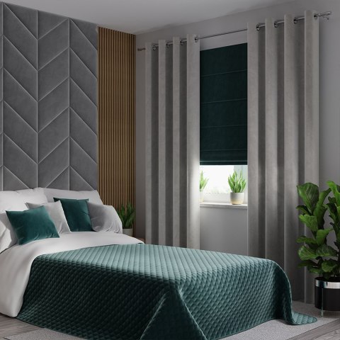 VELVI Narzuta dekoracyjna, rozmiar 220x240cm, kolor 008 ciemny turkusowy; petrol VELVI0/NAP/008/220240/1 VELVI Narzuta dekoracyjna, rozmiar 220x240cm, kolor 008 ciemny turkusowy; petrol VELVI0/NAP/008/220240/1