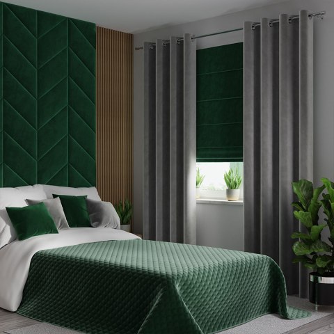 VELVI Narzuta dekoracyjna, rozmiar 220x240cm, kolor 010 ciemny zielony; butelkowy VELVI0/NAP/010/220240/1 VELVI Narzuta dekoracyjna, rozmiar 220x240cm, kolor 010 ciemny zielony; butelkowy VELVI0/NAP/010/220240/1
