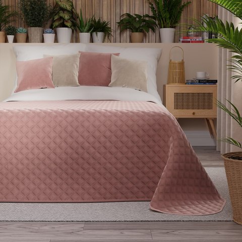 VELVI Narzuta dekoracyjna, rozmiar 220x240cm, kolor 013 ciemny pudowy różowy VELVI0/NAP/013/220240/1 VELVI Narzuta dekoracyjna, rozmiar 220x240cm, kolor 013 ciemny pudowy różowy VELVI0/NAP/013/220240/1
