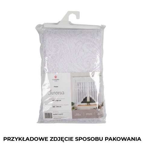 IWONA Firanka żakardowa gotowa, szerokość 500 x wysokość 160cm, kolor 001 biały 049312/FBL/001/500160/1 IWONA Firanka żakardowa gotowa, szerokość 500 x wysokość 160cm, kolor 001 biały 049312/FBL/001/500160/1