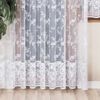NATASZA Firanka żakardowa gotowa, szerokość 300 x wysokość 250cm, kolor 001 biały 049331/FBP/001/300250/1