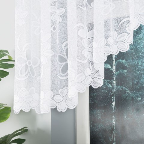 RENATA Firanka żakardowa odpasowana, szerokość 350 x wysokość 80cm, kolor 001 biały 049885/FOL/001/000081/1 RENATA Firanka żakardowa odpasowana, szerokość 350 x wysokość 80cm, kolor 001 biały 049885/FOL/001/000081/1