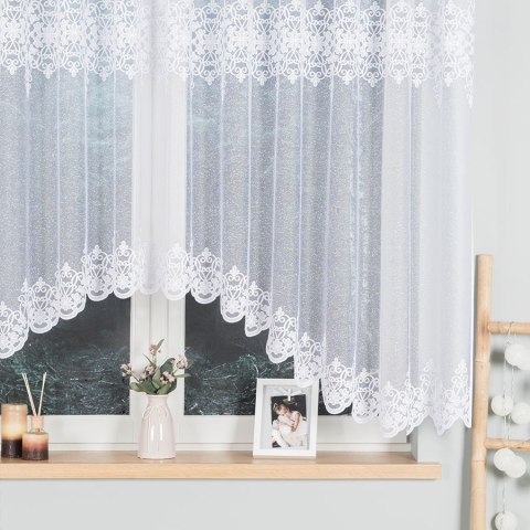 ŻANETA Firanka żakardowa odpasowana, szerokość 350 x wysokość 155cm, kolor 001 biały 181043/FOL/001/000151/1 ŻANETA Firanka żakardowa odpasowana, szerokość 350 x wysokość 155cm, kolor 001 biały 181043/FOL/001/000151/1