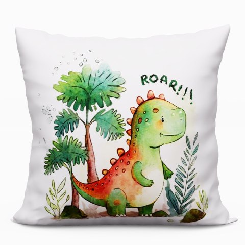 DINOZAUR Poduszka z wypełnieniem silikonowym, MICROFIBRA, 40x40cm, kolor 001 biały T00006/SIL/001/040040/1 DINOZAUR Poduszka z wypełnieniem silikonowym, MICROFIBRA, 40x40cm, kolor 001 biały T00006/SIL/001/040040/1