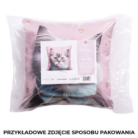 DINOZAUR Poduszka z wypełnieniem silikonowym, MICROFIBRA, 40x40cm, kolor 001 biały T00006/SIL/001/040040/1 DINOZAUR Poduszka z wypełnieniem silikonowym, MICROFIBRA, 40x40cm, kolor 001 biały T00006/SIL/001/040040/1