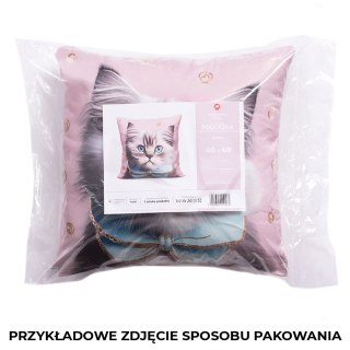 ZWIERZACZKI Poduszka z wypełnieniem silikonowym, MICROFIBRA, 40x40cm, kolor 001 biały T00005/SIL/001/040040/1