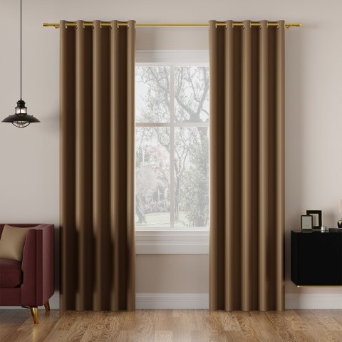 DONA Tkanina dekoracyjna typu blackout, wysokość 280cm, kolor 053 ciemny camelowy TD0015/TDP/053/000280/1 DONA Tkanina dekoracyjna typu blackout, wysokość 280cm, kolor 053 ciemny camelowy TD0015/TDP/053/000280/1