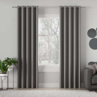 DONA Tkanina dekoracyjna typu blackout, wysokość 280cm, kolor 206 szary TD0015/TDP/206/000280/1