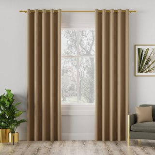 DONA Tkanina dekoracyjna typu blackout, wysokość 280cm, kolor 832 camelowy TD0015/TDP/832/000280/1