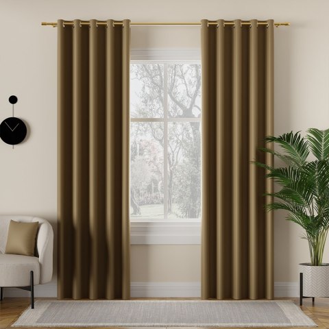 DONA Tkanina dekoracyjna typu blackout, wysokość 280cm, kolor 834 khaki TD0015/TDP/834/000280/1 DONA Tkanina dekoracyjna typu blackout, wysokość 280cm, kolor 834 khaki TD0015/TDP/834/000280/1