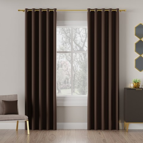 DONA Tkanina dekoracyjna typu blackout, wysokość 280cm, kolor 839 ciemny ciepły brązowy TD0015/TDP/839/000280/1 DONA Tkanina dekoracyjna typu blackout, wysokość 280cm, kolor 839 ciemny ciepły brązowy TD0015/TDP/839/000280/1