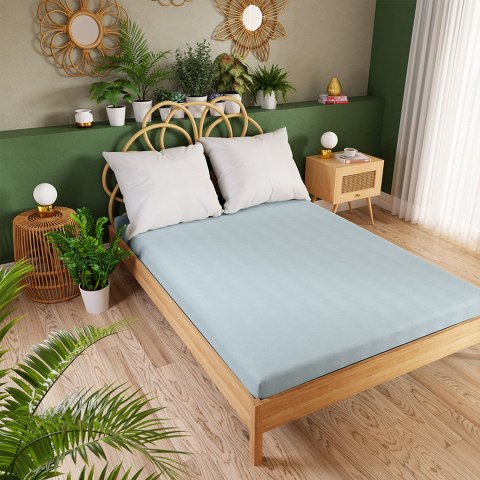 DREAMY PREMIUM Prześcieradło jersey z gumką, szerokość 180 x wysokość 200cm, kolor 008 jasny niebieski 100033/JEG/008/180200/1 DREAMY PREMIUM Prześcieradło jersey z gumką, szerokość 180 x wysokość 200cm, kolor 008 jasny niebieski 100033/JEG/008/180200/1
